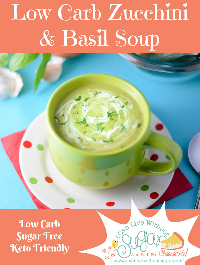 low carb zucchini and basil soup