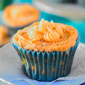 low carb orange almond cupcakes